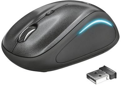 Trust Yvi FX - Draadloze Muis – Compact - Linkshandig en Rechtshandig - Zwart