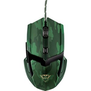 Trust GXT 101 Gav - Bedrade Gaming Muis - 4800 DPI - Jungle Camouflage