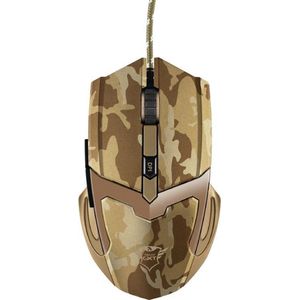 Trust GXT 101 Gav - Bedrade Gaming Muis - 4800 DPI - Desert Camouflage