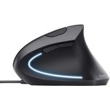 Trust - Verto - Ergonomische Verticale Muis - Zwart - USB - 1000-1600 DPI