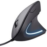 Trust - Verto - Ergonomische Verticale Muis - Zwart - USB - 1000-1600 DPI