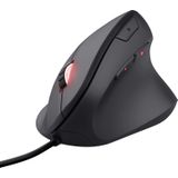 Trust Gaming GXT 144 Rexx Gaming-muis, verticaal, ergonomisch, 250 – 10.000 dpi, 6 programmeerbare toetsen, RGB-verlichting, LED-licht, zwart