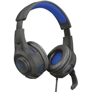Trust - GXT 307B Ravu - Gaming Headset - Zwart/Blauw - Opvouwbare Microfoon