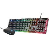 Trust GXT 838 Azor - Bedraad Gaming Toetsenbord en Muis - QWERTY - Zwart