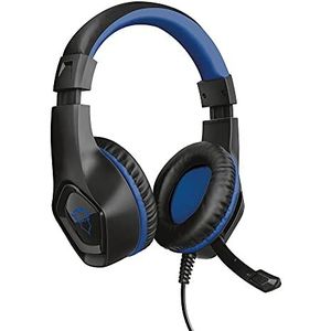 Trust Gaming GXT 404B Rana Gamingheadset voor PS4 / PS5, 3.5 mm Jack, Over Ear, Opvouwbare Microfoon, In-line Afstandsbediening - Blauw