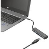 Trust - Halyx - USB-C Hub - 4-Port USB 3.2 - Aluminium