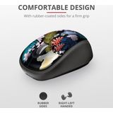 Trust - Yvi - Draadloze Muis - Zwart - Ergonomisch Ontwerp - Oplaadbaar