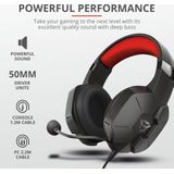 Trust - GXT 323 Carus - Gaming Headset - Rood/Zwart - Bedraad