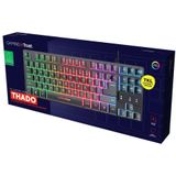 Trust - GXT833 Thado - Gamingtoetsenbord - Multicolor LED - Tenkeyless Ontwerp