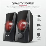 GXT 610 Argus - PC Speakers 2.0 - Gaming Speakerset - LED Verlichting – Zwart
