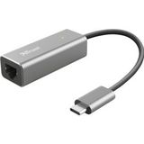 Trust - DALYX - USB-C Netwerkadapter - Zwart - Stabiele Internetverbinding