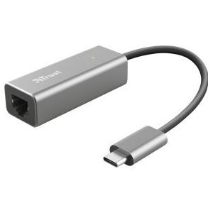 Trust - DALYX - USB-C Netwerkadapter - Zwart - Stabiele Internetverbinding