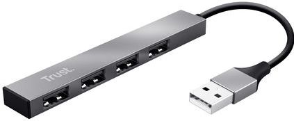 Trust - Halyx - USB Hub - 4X USB-A - Aluminium - Compact