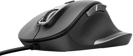 Trust - Fyda - Muis - Zwart - Ergonomisch Ontwerp - 6 Knoppen