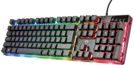 Trust - Azor - Gaming Toetsenbord - QWERTZ - 3 LED-Kleurmodi - Anti-Ghosting