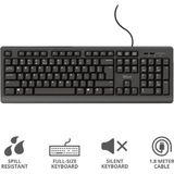 Trust - Primo - Toetsenbord - Zwart - Bedraad