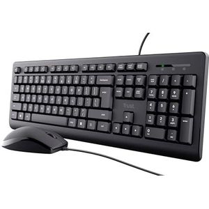 Trust Primo Tastatur Maus Set, Belgisches AZERTY-Layout