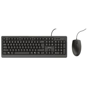 Trust Primo - Toetsenbord & Muis - Morsbestendig - Stille toetsen - AZERTY
