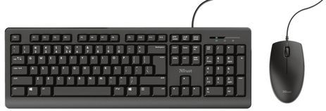 Trust Primo - Toetsenbord & Muis - Morsbestendig - Stille toetsen - AZERTY