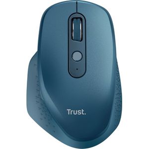 Trust Ozaa - Draadloze muis met USB-dongle - Oplaadbaar - Rechtshandig - Blauw
