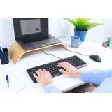 Trust Primo - Toetsenbord - Morsbestendig - Stille toetsen - AZERTY - Zwart