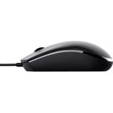 Trust - BASI - Wired Mouse - Zwart - USB Type-A - 1200 DPI
