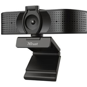 Trust Teza 4K Webcam - 3840 x 2160 Pixel - Standvoet - Zwart
