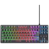 Trust GXT 833 Thado TKL toetsenbord Gamen USB QWERTY Frans Zwart