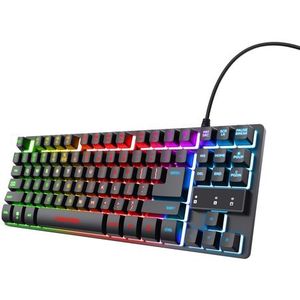 Trust GXT 833 Thado TKL toetsenbord Gamen USB QWERTY Frans Zwart