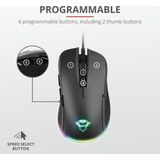 Trust GXT 922 YBAR muis Rechtshandig USB Type-A Mechanisch 7200 DPI