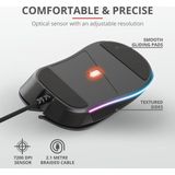 Trust GXT 922 YBAR muis Rechtshandig USB Type-A Mechanisch 7200 DPI