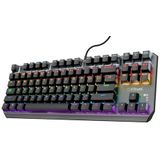 Trust GXT 834 Callaz TKL toetsenbord Gamen USB AZERTY Frans Zwart
