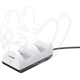 Trust GXT254 Duo Charge - Dockingstation voor twee PS5 controllers - Wit