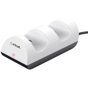 Trust GXT254 Duo Charge - Dockingstation voor twee PS5 controllers - Wit