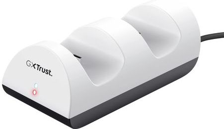 Trust GXT254 Duo Charge - Dockingstation voor twee PS5 controllers - Wit