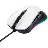 Trust GXT 922W YBAR - Bedrade Gaming Muis - RGB verlichting - 7200dpi - Wit