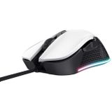 Trust GXT 922W YBAR - Bedrade Gaming Muis - RGB verlichting - 7200dpi - Wit
