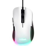Trust GXT 922W YBAR - Bedrade Gaming Muis - RGB verlichting - 7200dpi - Wit