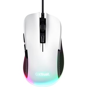 Trust GXT 922W YBAR - Bedrade Gaming Muis - RGB verlichting - 7200dpi - Wit