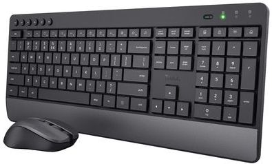 Trust - Trezo - Draadloos Toetsenbord En Muis - Zwart - Gerecycled Materiaal