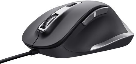 Trust Fyda Muis - Rechtshandig - Zwart - Ergonomisch Ontwerp