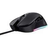 Trust - GXT 922 Ybar - Gaming Muis - Zwart - USB Bedraad - 7200 DPI - RGB Verlichting
