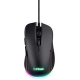 Trust - GXT 922 Ybar - Gaming Muis - Zwart - USB Bedraad - 7200 DPI - RGB Verlichting