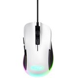 Trust GXT 922W Ybar Gaming Muis - 7200 DPI - RGB Verlichting - USB Bedrade Gaming Muis - Wit