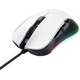 Trust GXT 922W Ybar Gaming Muis - 7200 DPI - RGB Verlichting - USB Bedrade Gaming Muis - Wit