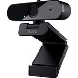 Trust TW-250 QHD Webcam 2560 x 1440 Pixel Standvoet, Klemhouder