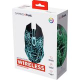 Trust Draadloze Gaming Muis - Met Verlichting - 2000 DPI - Zwart