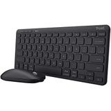 Trust Lyra toetsenbord Inclusief muis RF-draadloos + Bluetooth QWERTY Italiaans Zwart