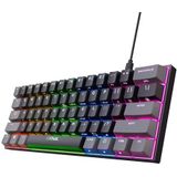 Trust GXT 867 Acira - Mechanisch Gaming toetsenbord - Mini - 60% - RGB Verlichting - Red Switches