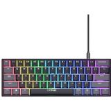 Trust GXT 867 Acira toetsenbord Gamen USB QWERTZ Duits Zwart, Grijs